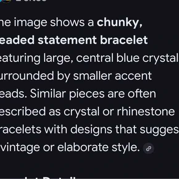 Vintage Chic Silver and Gray Gemstone Bracelet - Picture 9 of 16